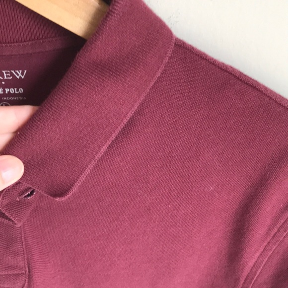 Men’s J.Crew, short sleeved Polo, maroon - Picture 4 of 7